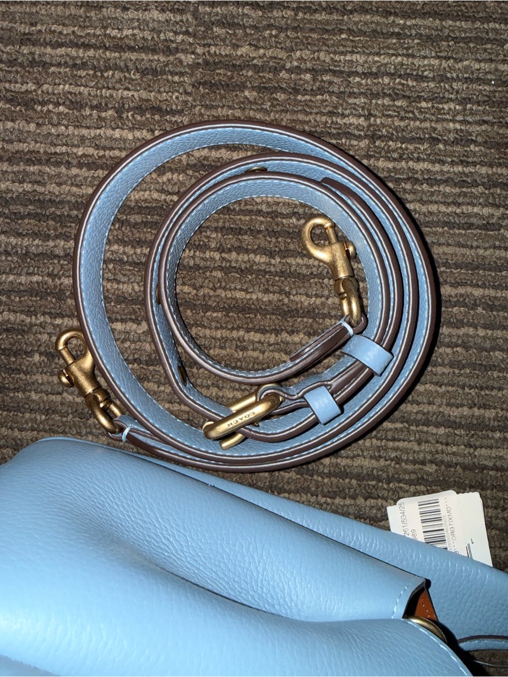 COACH Lana 23, Polished Pebble Leather, Bluebell - Picture 8 of 9